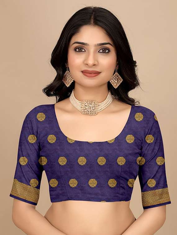 women self design banarasi saree with blouse - 22062118 - Standard Image - 3