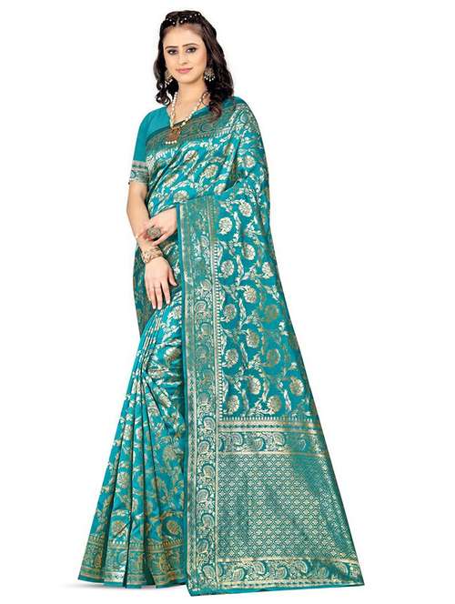 women self design banarasi saree with blouse - 22062128 -  Standard Image - 0