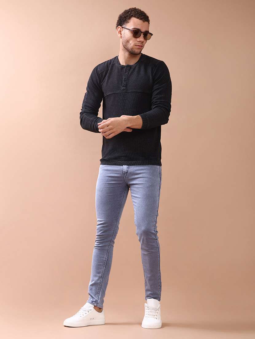 men solid long sleeve t-shirt - 22062285 -  Standard Image - 3
