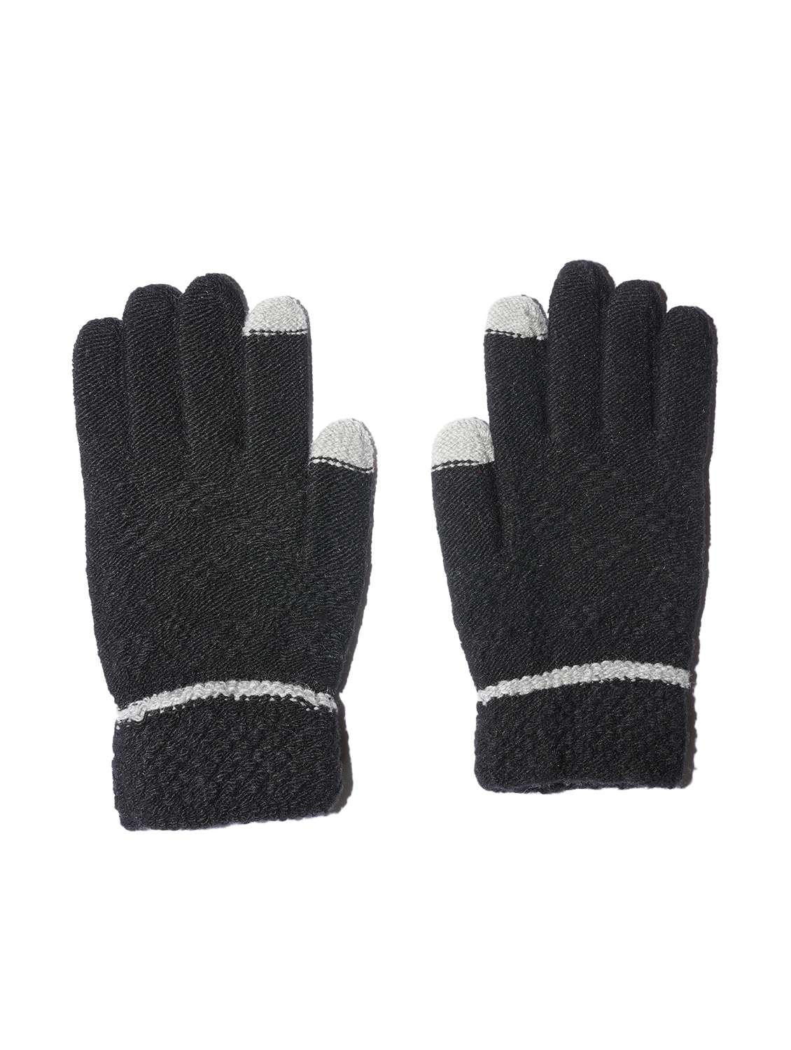 girls self design winter gloves