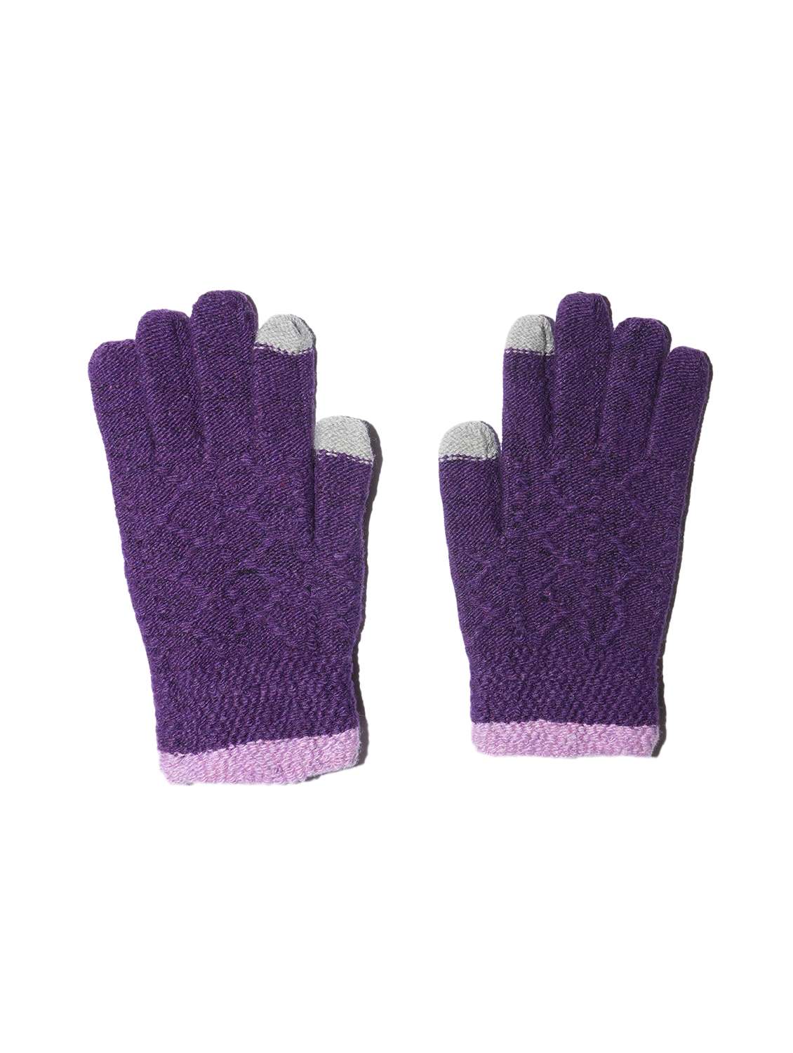 girls self design winter gloves