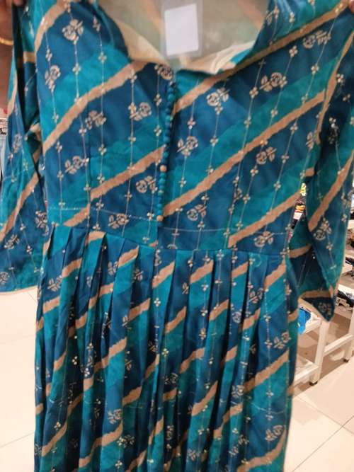 sky blue rayon kurta - 22062440 - Standard Image - 0
