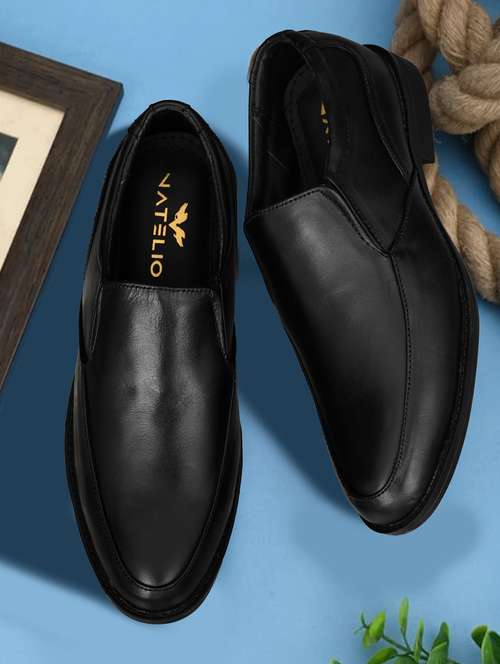 men black slip on formal shoe - 22062641 -  Standard Image - 0
