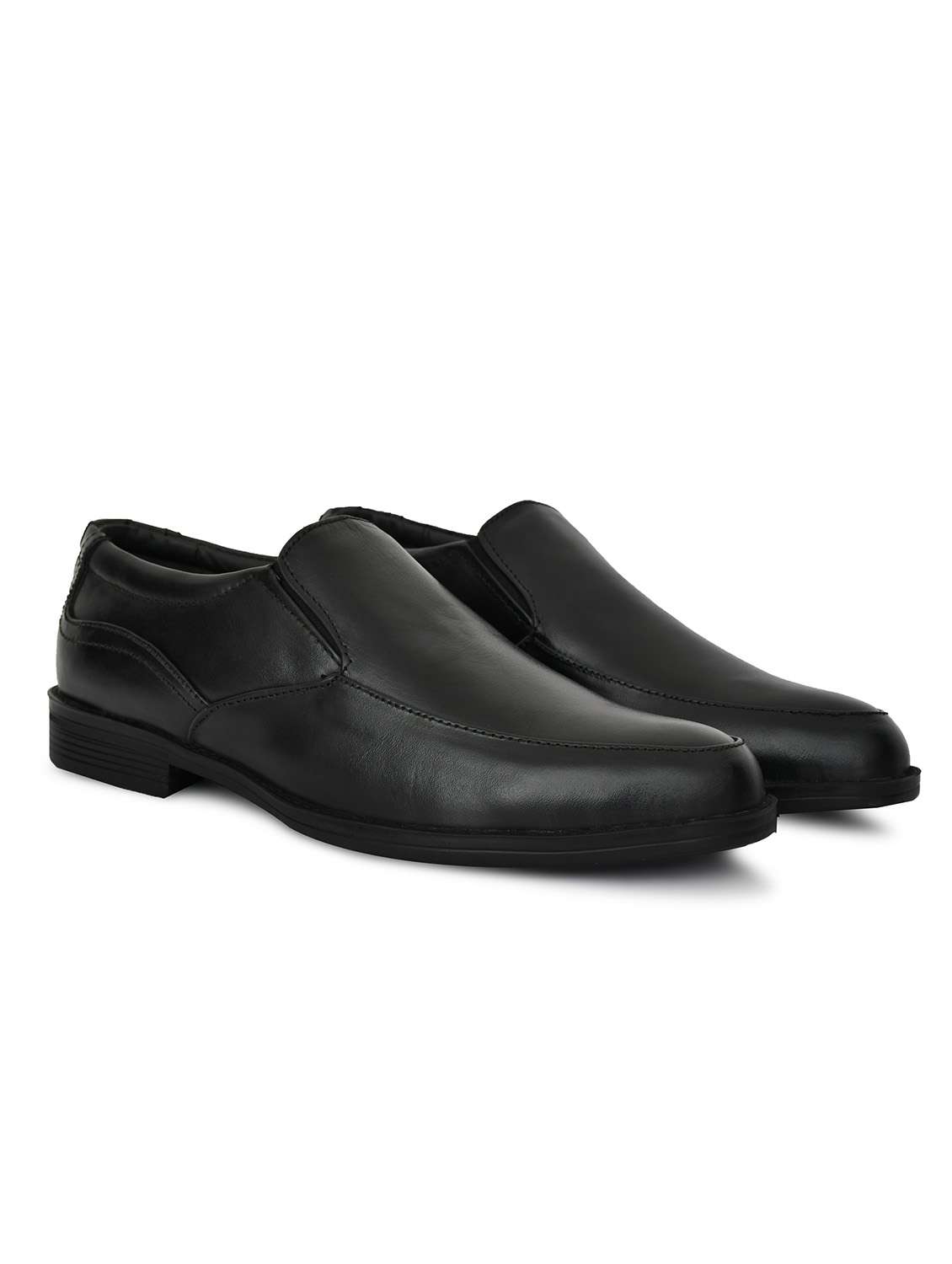 men black slip on formal shoe - 22062641 - Standard Image - 3