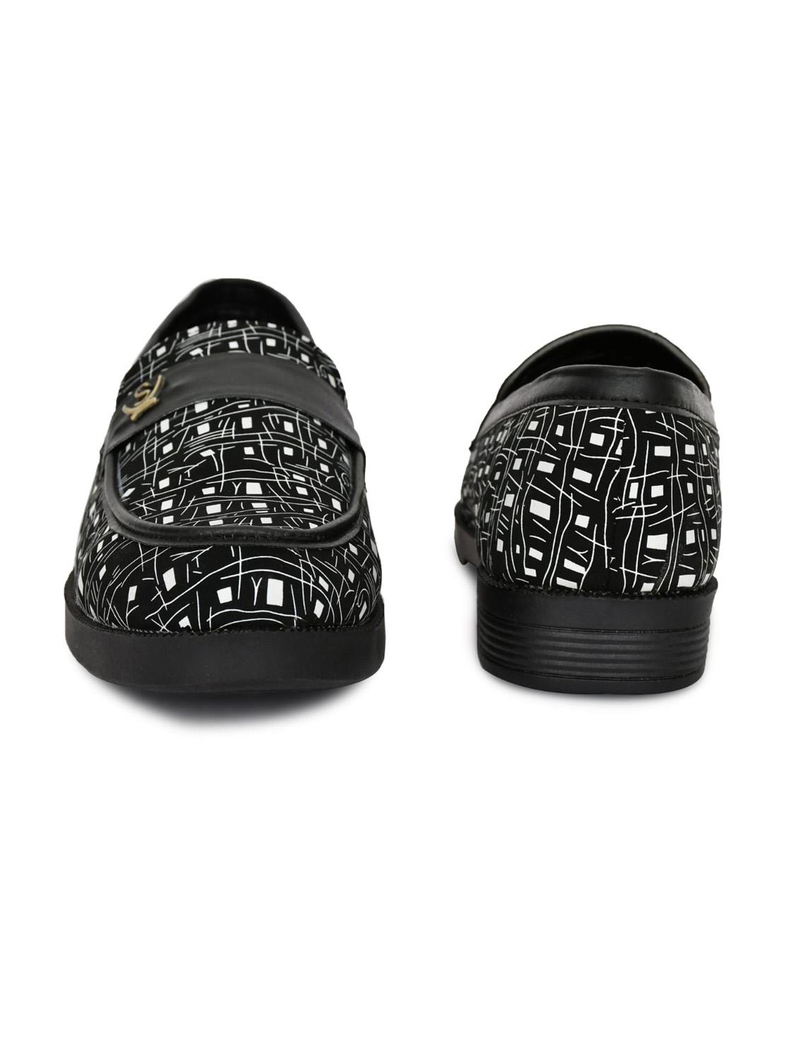 men black printed slip on loafer - 22062646 - Standard Image - 3