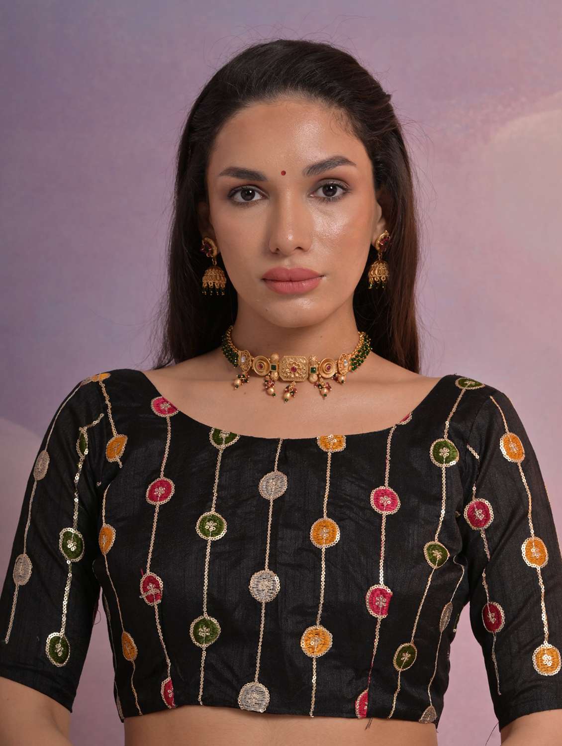 women striped bordered saree with blouse - 22062930 -  Standard Image - 3