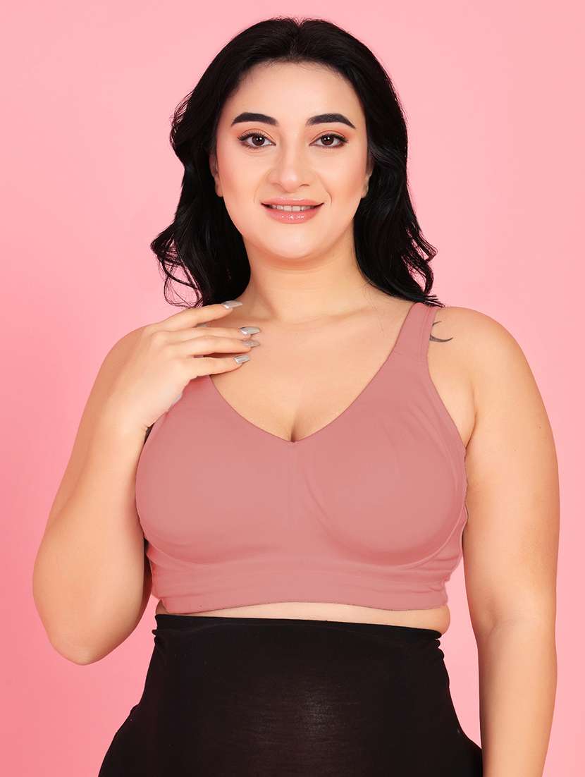 women plus size solid non padded bra