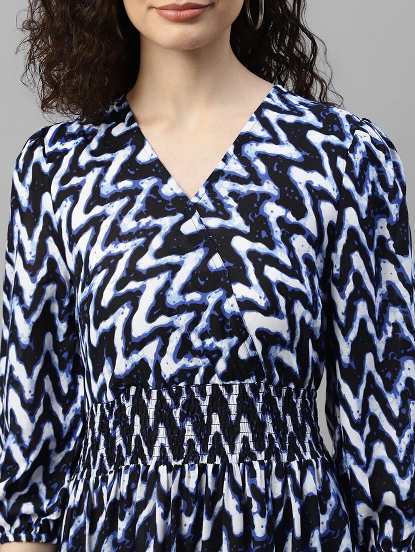 women printed puff sleeve tiered maxi dress - 22062995 - Standard Image - 3