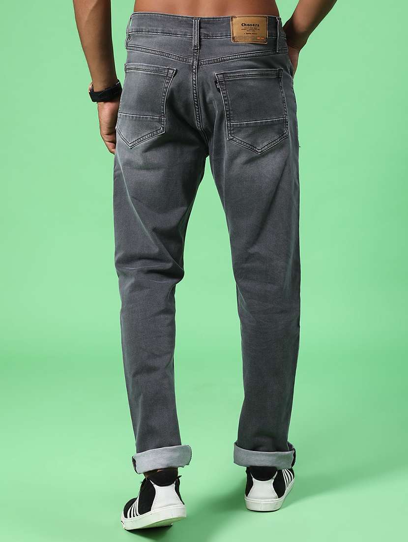 men washed mid rise full length jeans - 22063355 -  Standard Image - 3