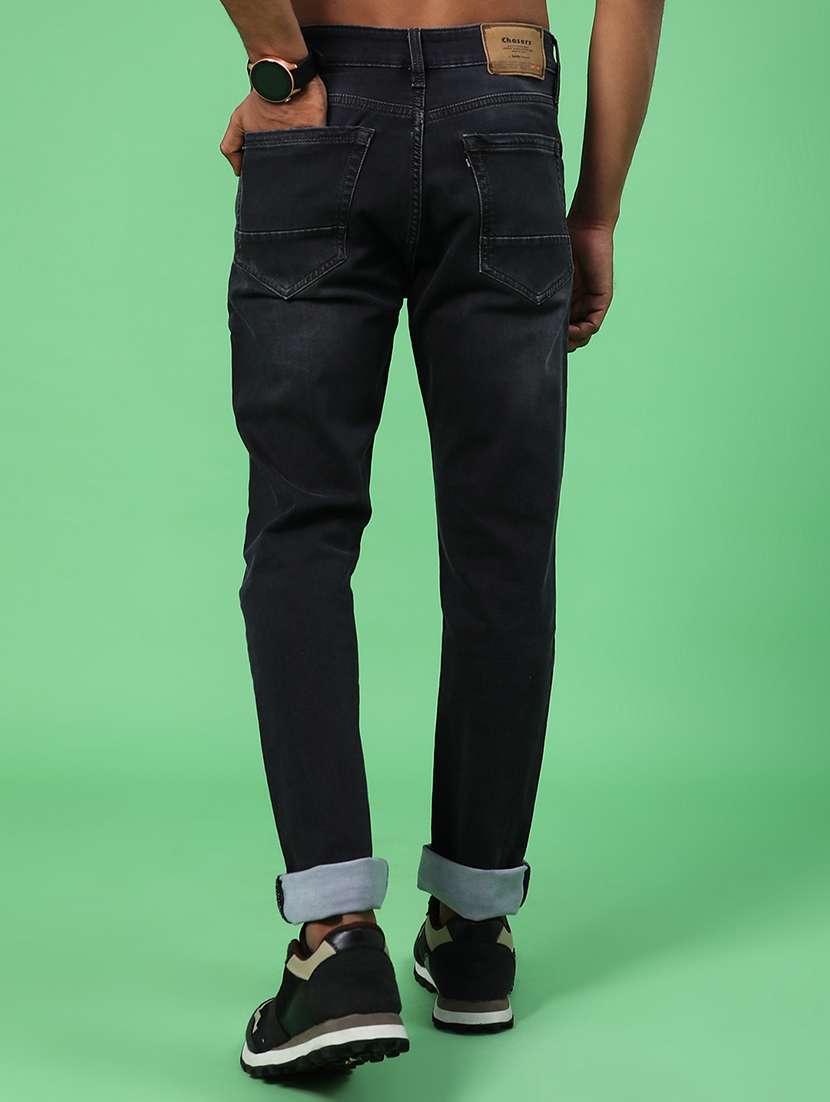 men washed mid rise full length jeans - 22063356 -  Standard Image - 3