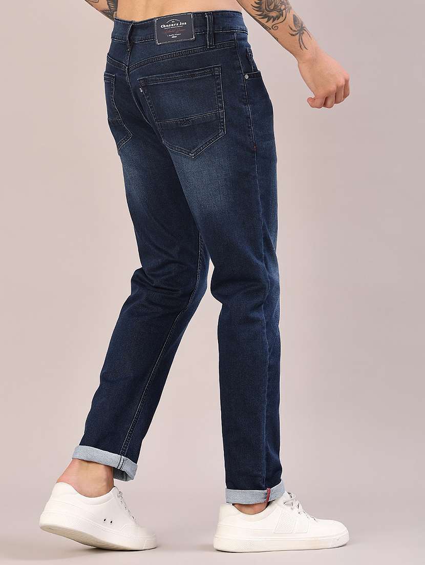 men washed mid rise full length jeans - 22063361 -  Standard Image - 3