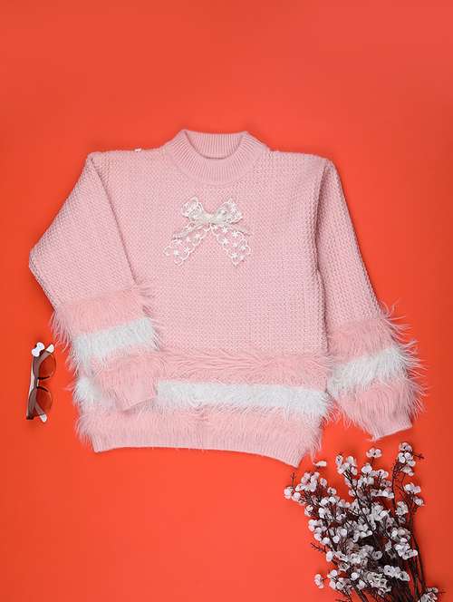 girls self designed long sleeve sweater - 22063466 -  Standard Image - 0