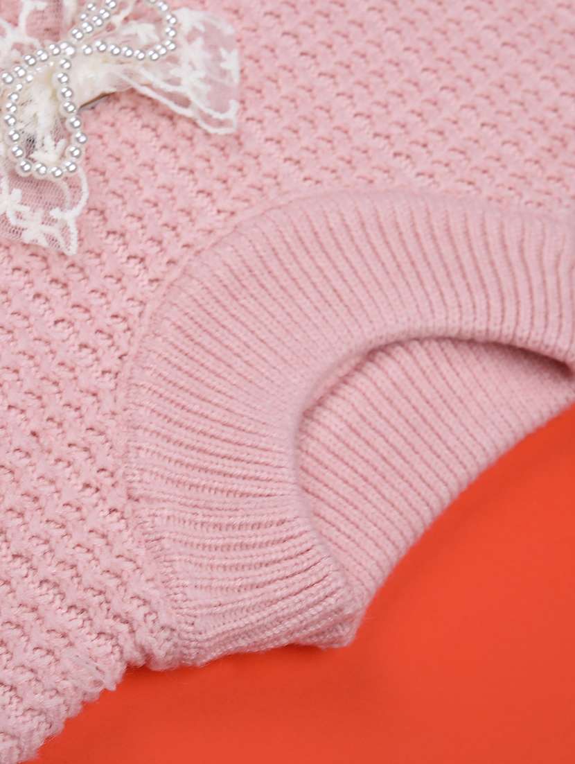 girls self designed long sleeve sweater - 22063466 -  Standard Image - 3