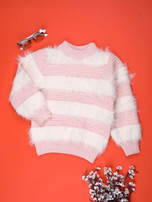 girls self designed long sleeve sweater - 22063522 -  Standard Image - 0