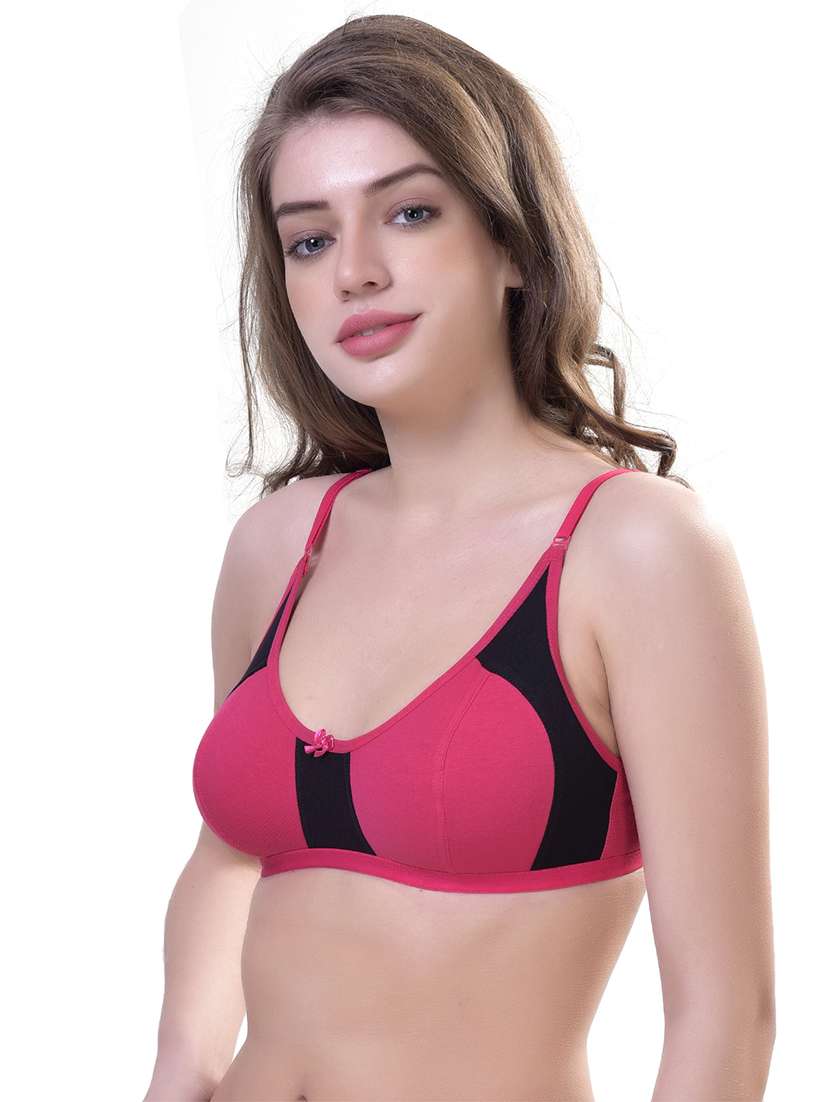 women pack of 3 color blocked t-shirt bra - 22063562 -  Standard Image - 3