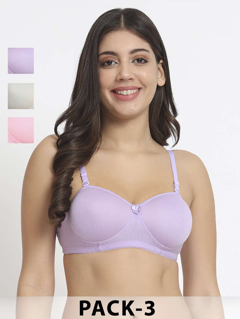 women pack of 3 nono padded t-shirt bra