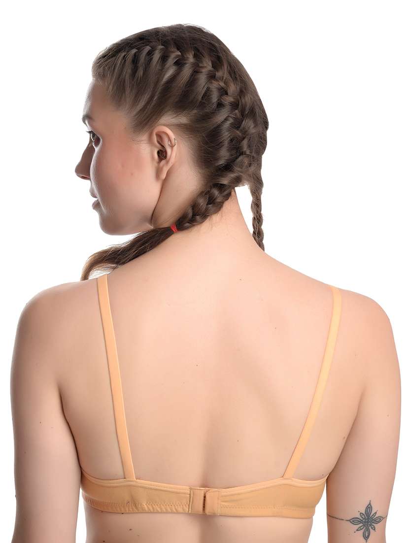 women pack of 3 solid lightly padded t-shirt bra - 22063571 -  Standard Image - 3