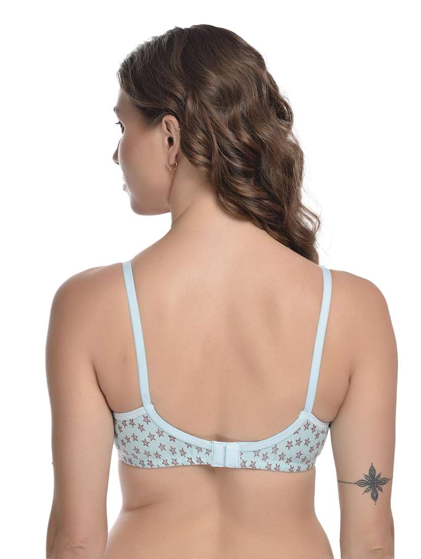 women pack of 3 printed lightly padded t-shirt bra - 22063573 -  Standard Image - 5