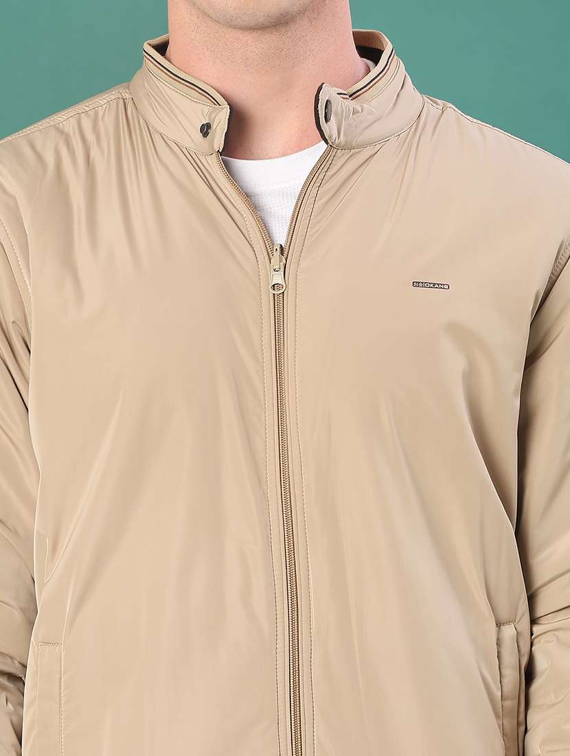 men solid long sleeve lightweight bomber jacket - 22063665 -  Standard Image - 5