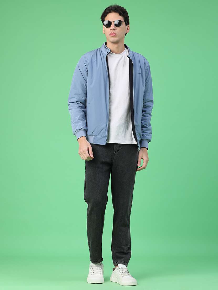 men solid long sleeve reversible bomber jacket - 22063667 -  Standard Image - 5