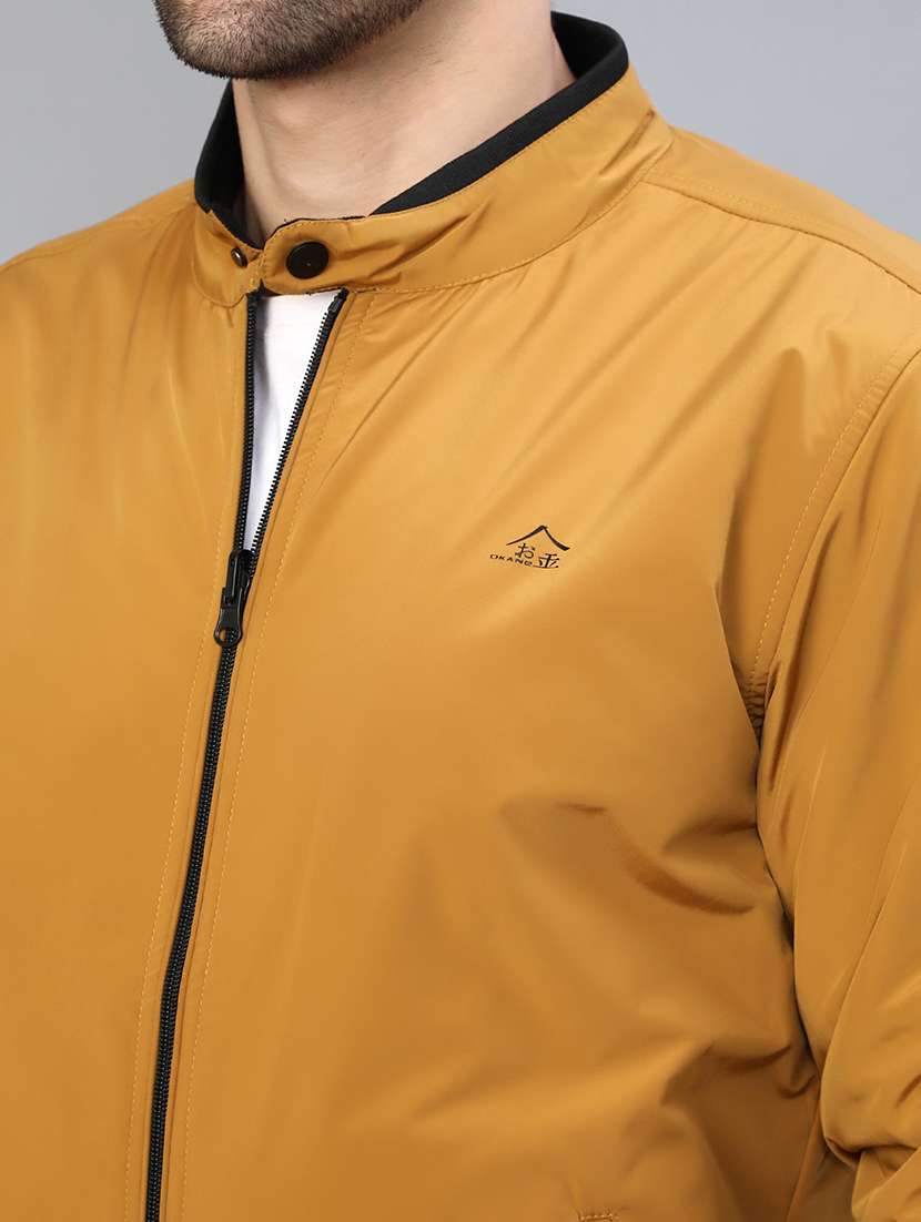 men solid long sleeve reversible bomber jacket - 22063668 -  Standard Image - 5