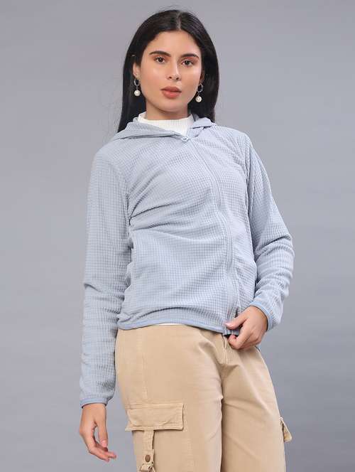 women self design long sleeve sweatshirt - 22063755 -  Standard Image - 0