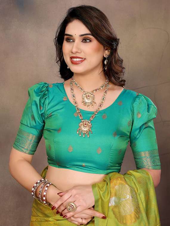 women self design banarasi saree with blouse - 22063843 -  Standard Image - 5