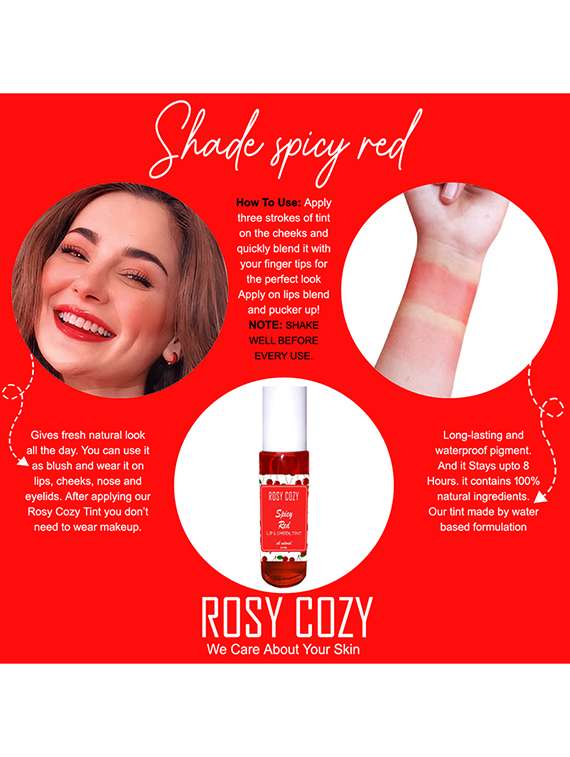 red lip gloss rosy cozy spicy-red - 22063869 -  Standard Image - 3