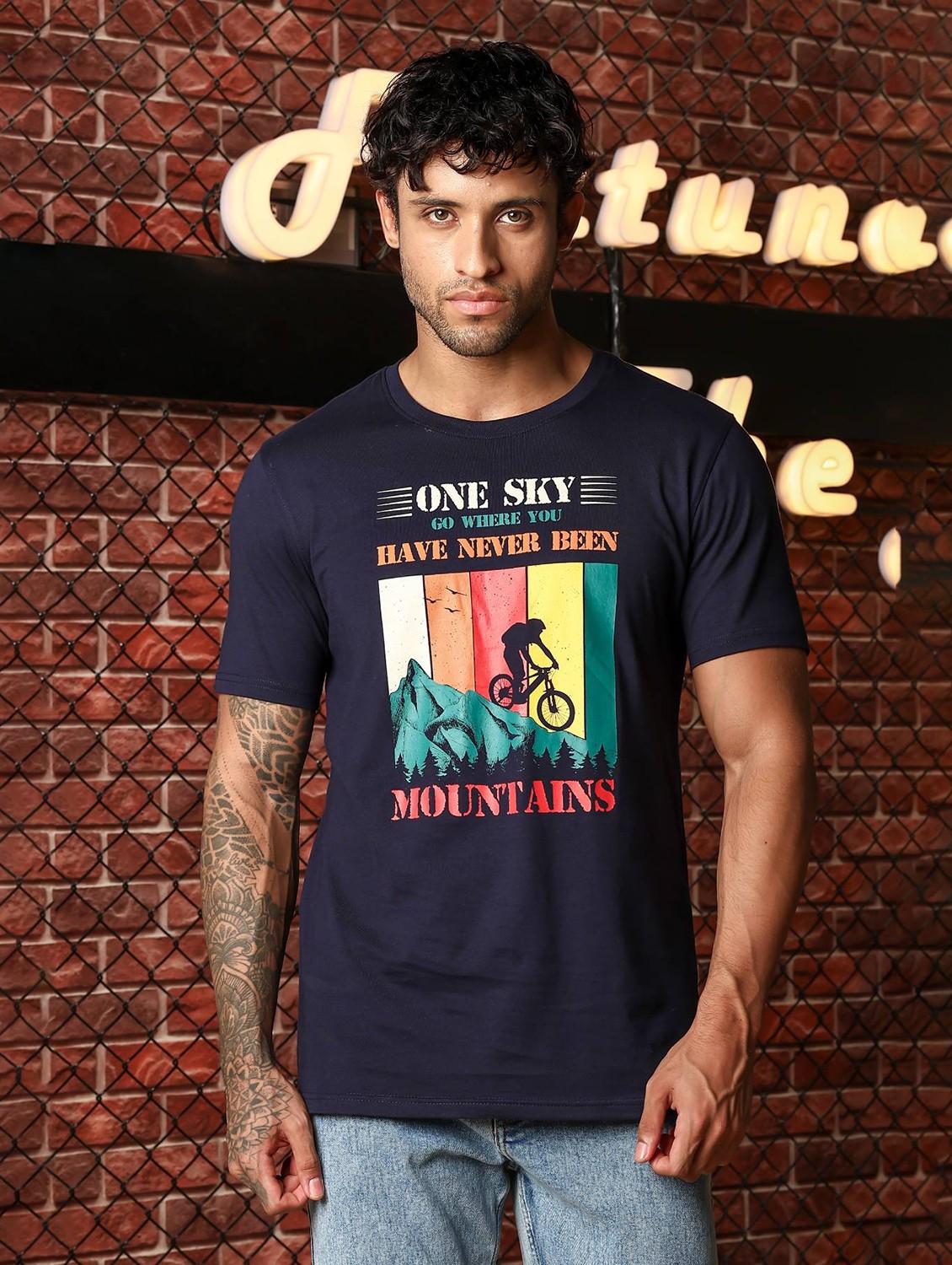men printed short sleeve regular fit t-shirt - 22063906 - Standard Image - 3