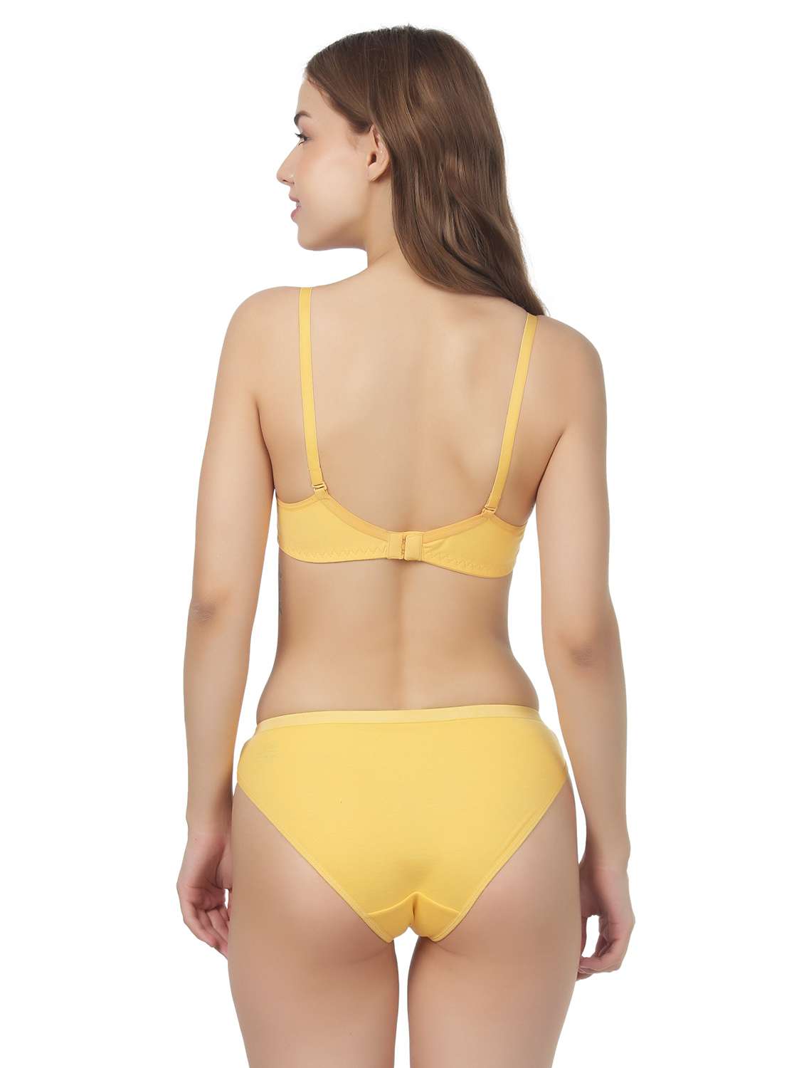 women pack of 4 solid bra and panty set - 22064893 -  Standard Image - 3