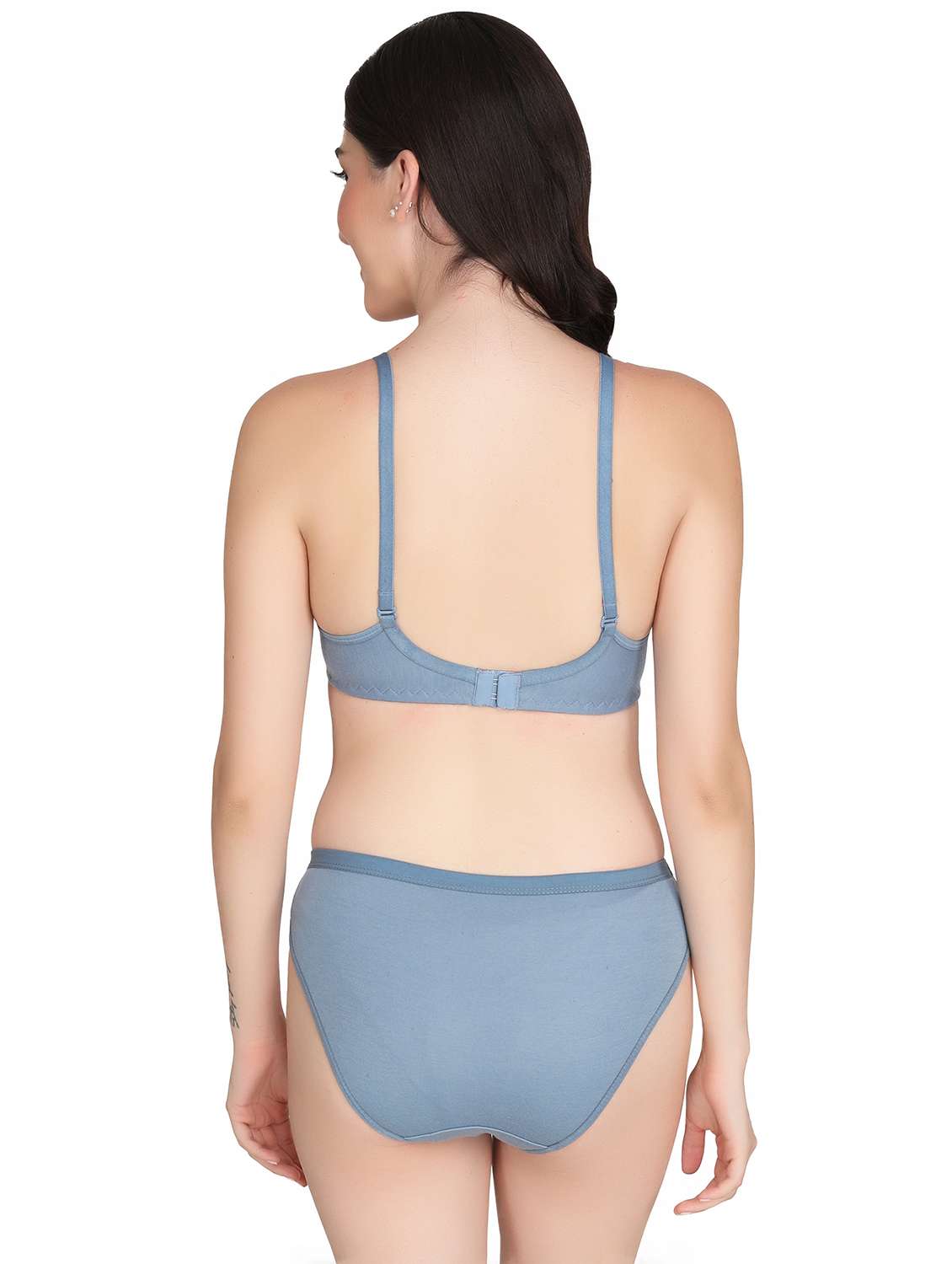 Women Pack Of 4 Solid Bra And Panty Set - 22064908 -  Standard Image - 3