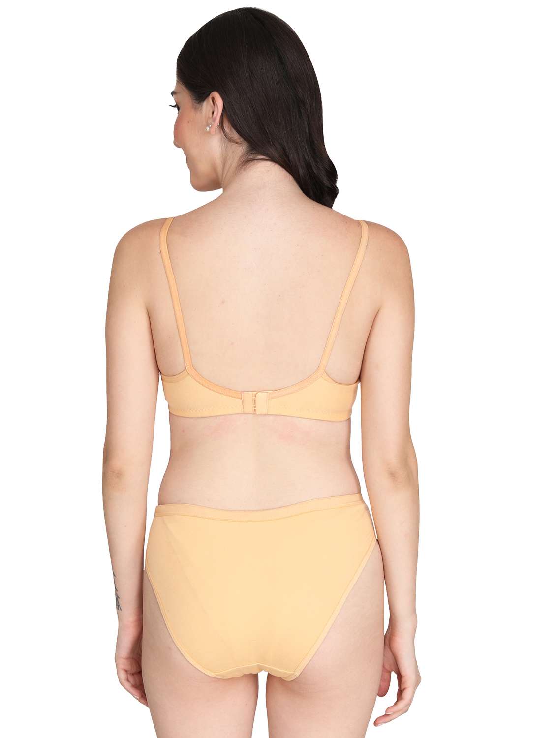 women pack of 4 solid bra and panty set - 22064919 -  Standard Image - 3