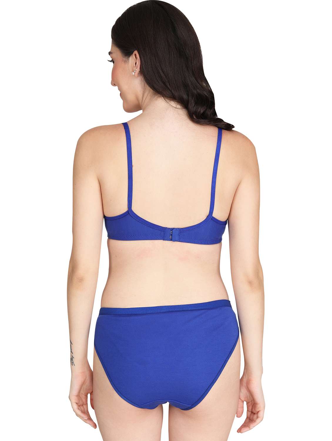 women pack of 4 solid bra and panty set - 22064924 -  Standard Image - 3