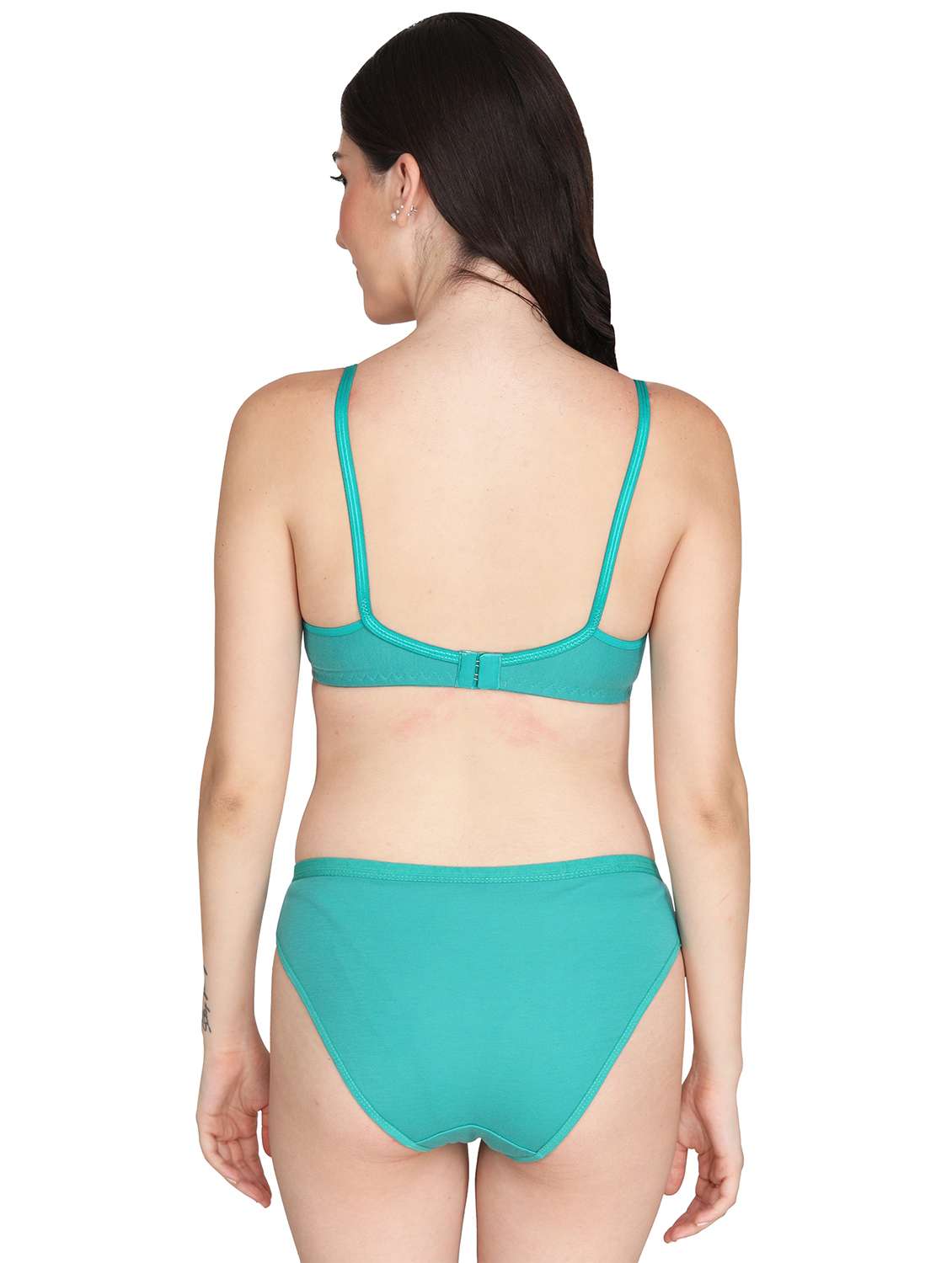 women pack of 4 solid bra and panty set - 22064935 -  Standard Image - 3