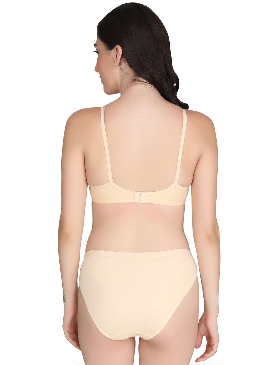 women pack of 4 solid bra and panty set - 22064969 -  Standard Image - 3