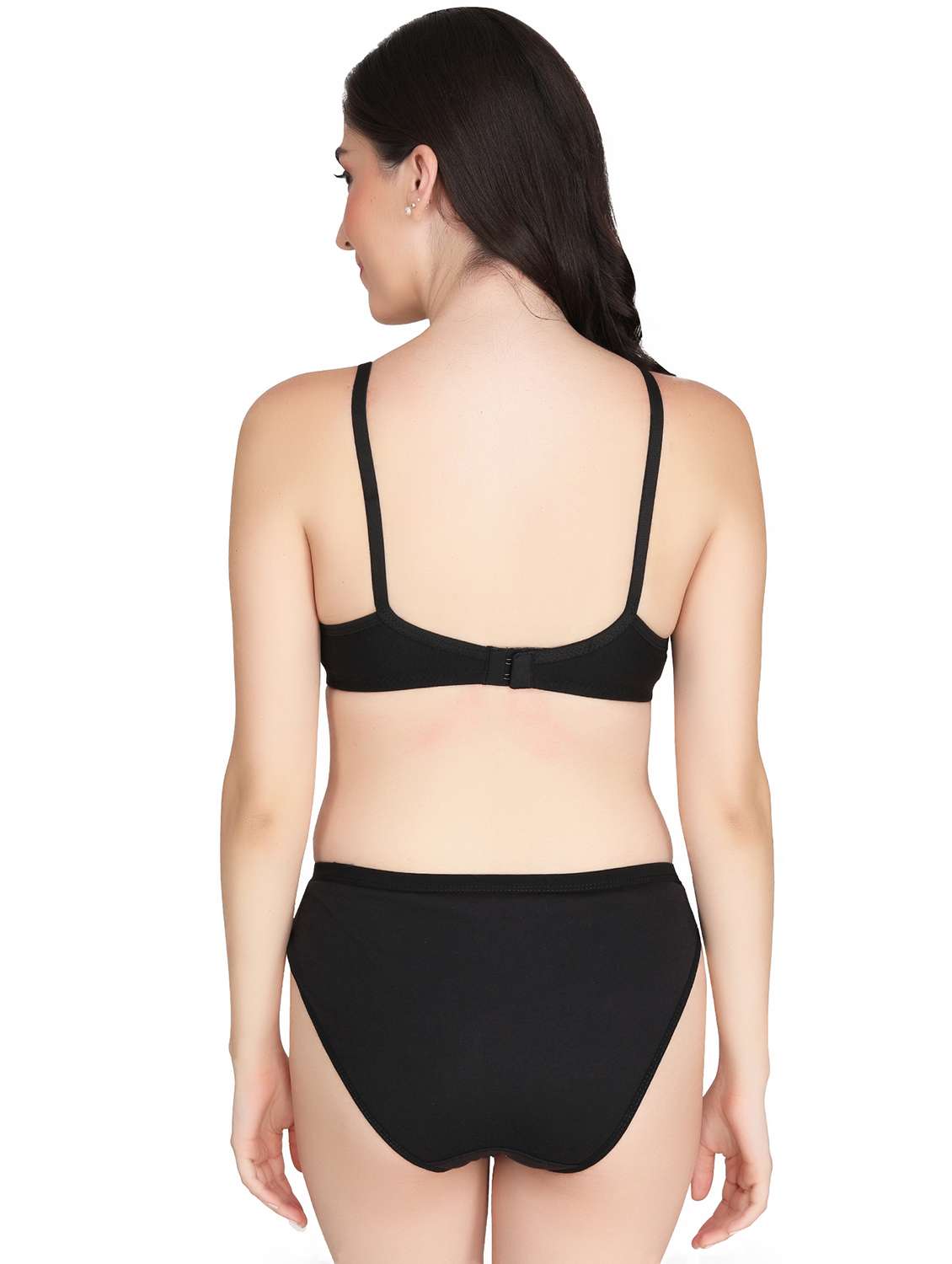 women pack of 4 solid bra and panty set - 22064975 -  Standard Image - 3