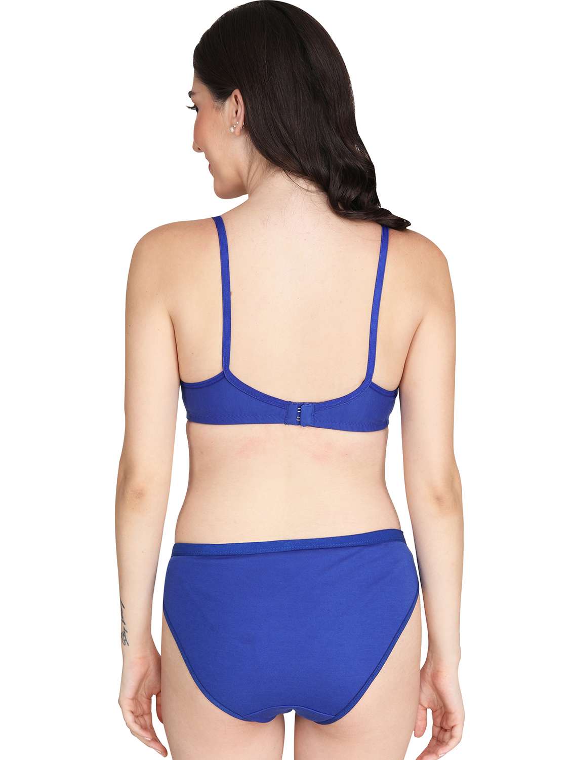 women pack of 3 solid bra and panty set - 22065036 -  Standard Image - 3