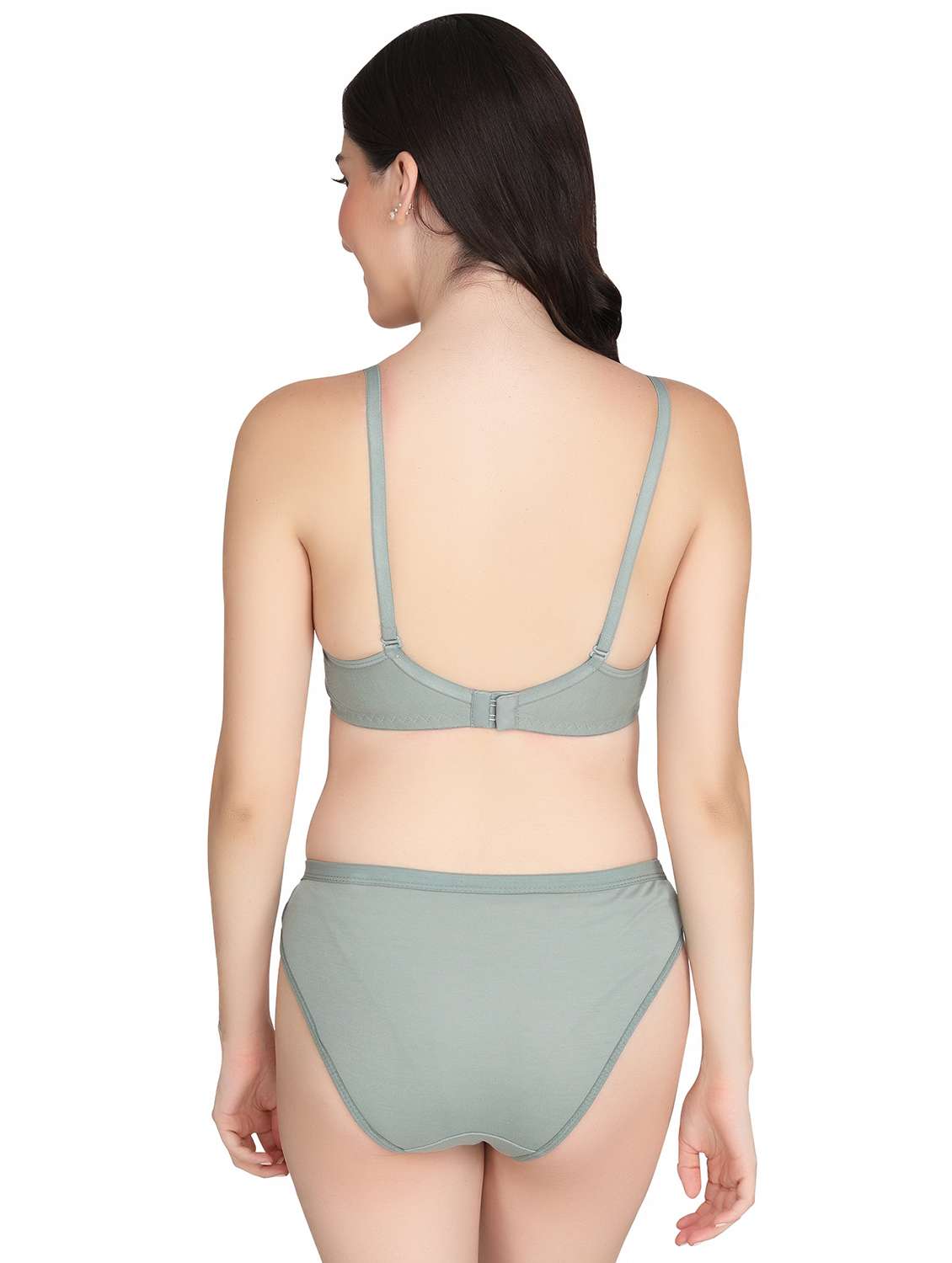 women pack of 2 solid bra and panty set - 22065140 -  Standard Image - 3