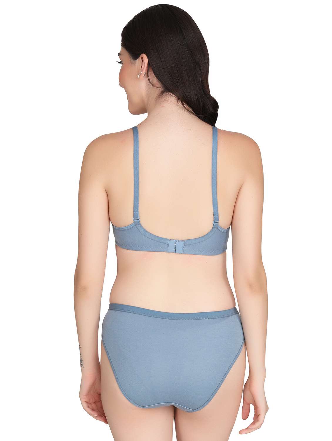 women pack of 2 solid bra and panty set - 22065146 -  Standard Image - 3