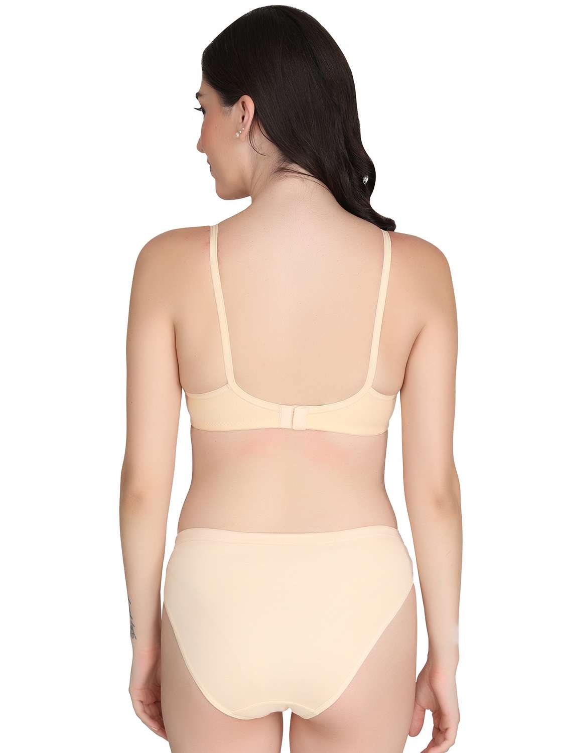 women pack of 2 solid bra and panty set - 22065216 -  Standard Image - 3