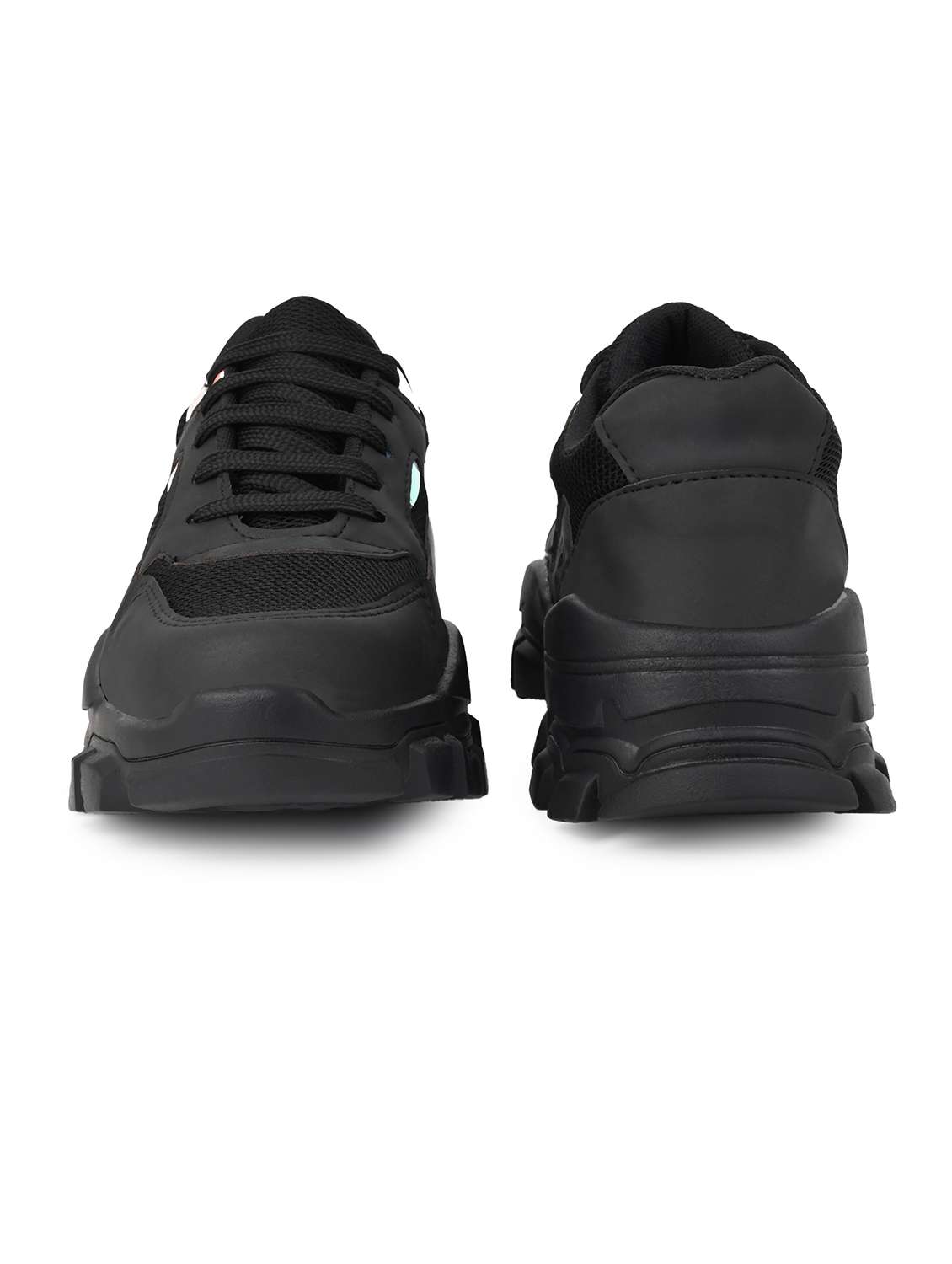 women black lace-up sports shoe - 22065469 - Standard Image - 3