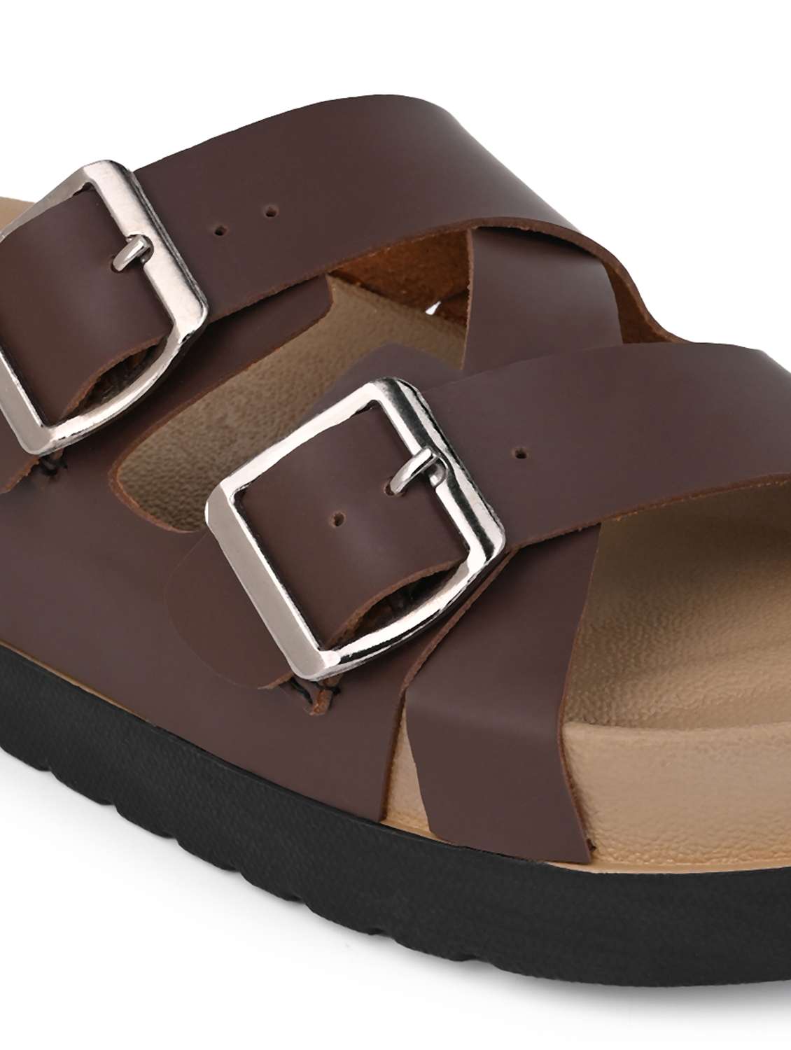 women brown slip on flats - 22065473 - Standard Image - 5