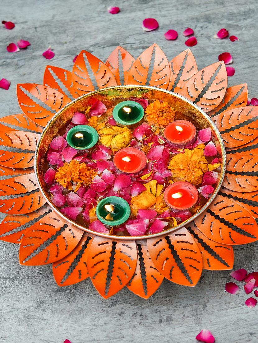 lotus shape decorative urli for home decor - 22065698 - Zoom Image - 0