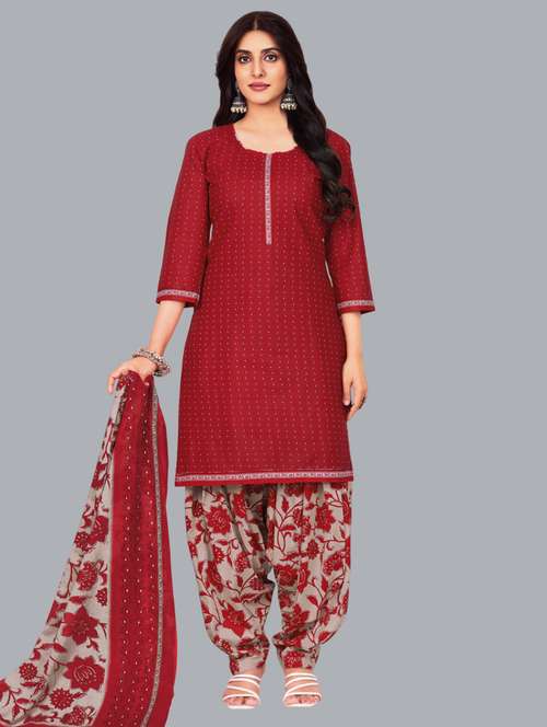 women printed unstitched salwar suit set - 22065941 -  Standard Image - 0