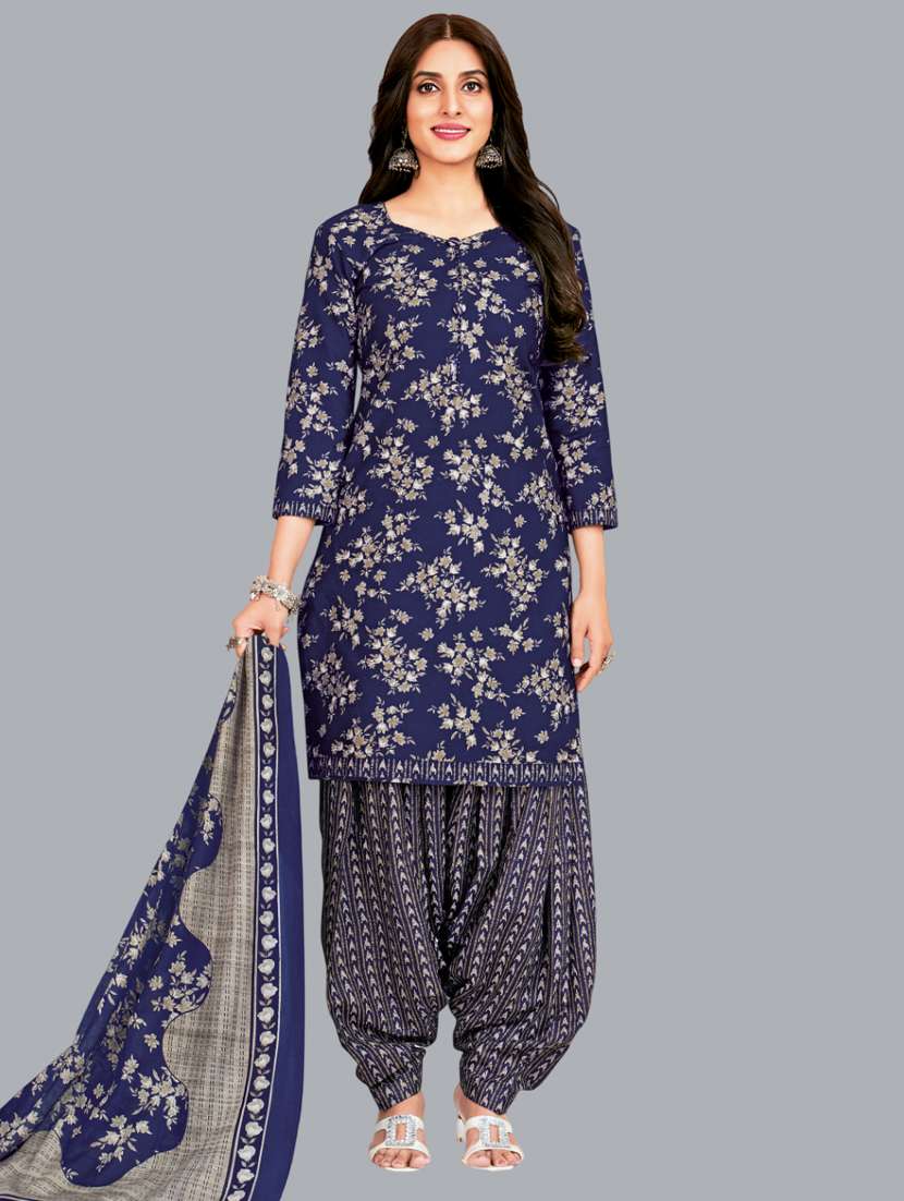 women floral printed unstitched salwar suit set - 22065943 - Zoom Image - 0