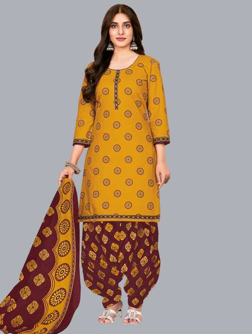 women printed unstitched salwar suit set - 22065944 -  Standard Image - 0