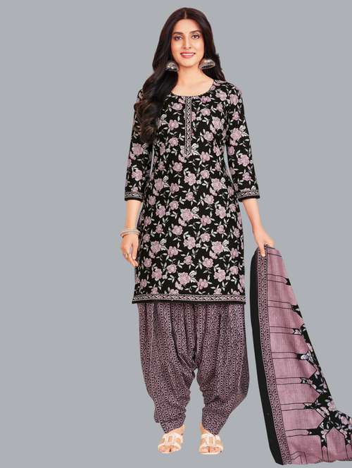 women floral printed unstitched salwar suit set - 22065949 -  Standard Image - 0