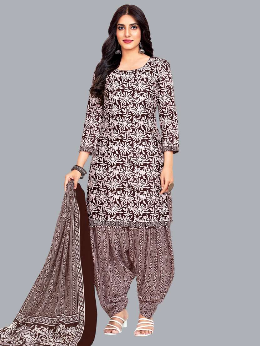 women floral printed unstitched salwar suit set