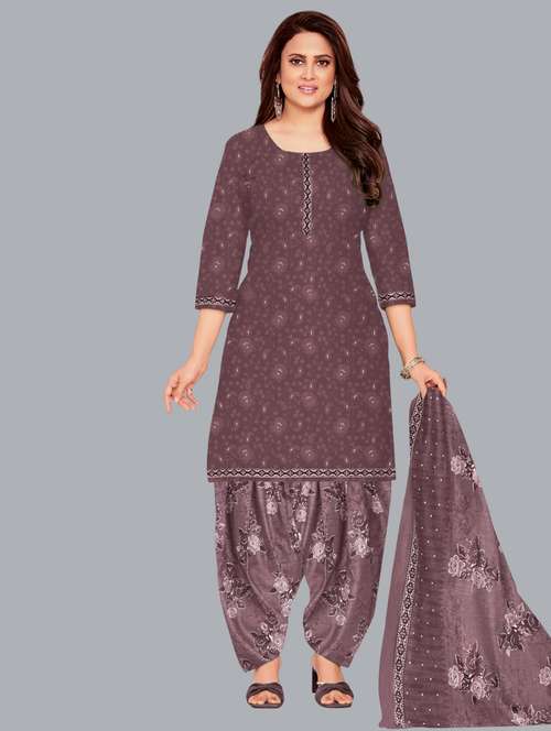 women printed unstitched salwar suit set - 22065955 -  Standard Image - 0