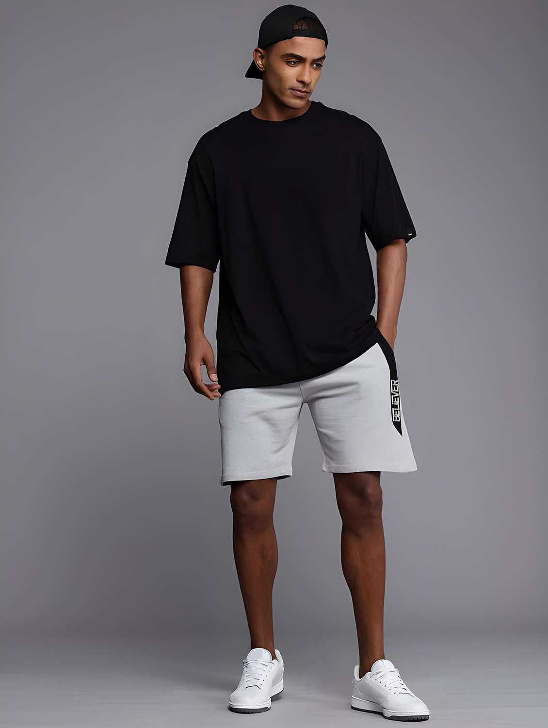 men printed mid rise regular fit shorts - 22065999 - Standard Image - 3